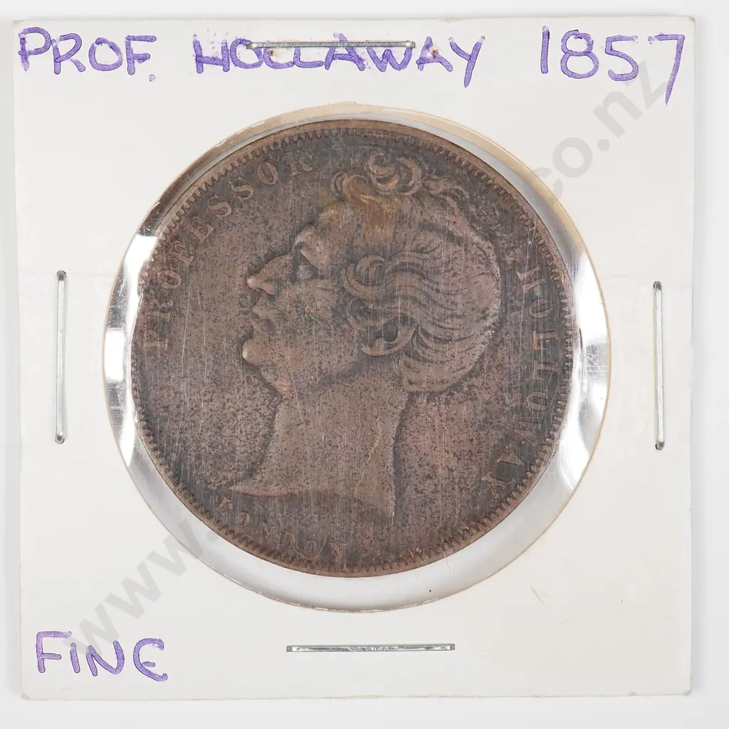 UK 1857 Professor Holloway Token Image 1++