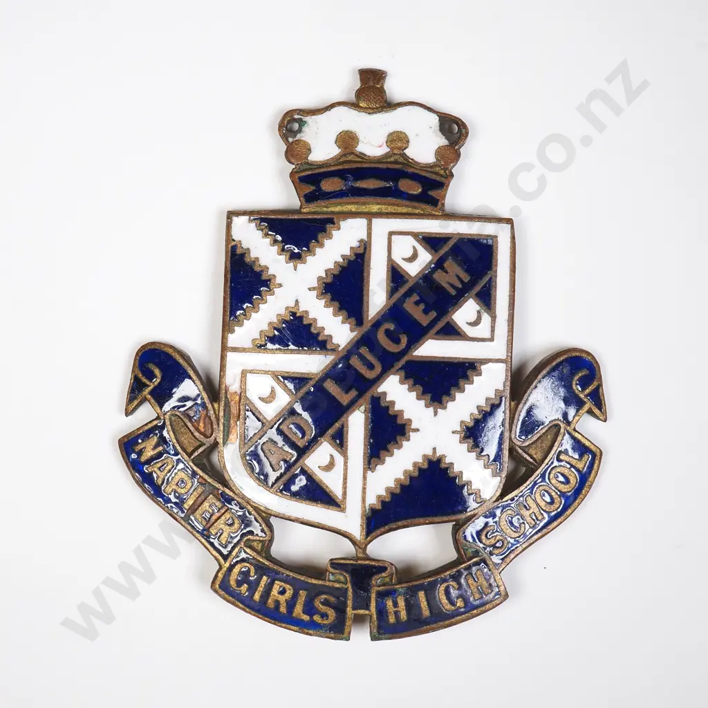 Napier Girls High School Badge (no pin) Image 1++