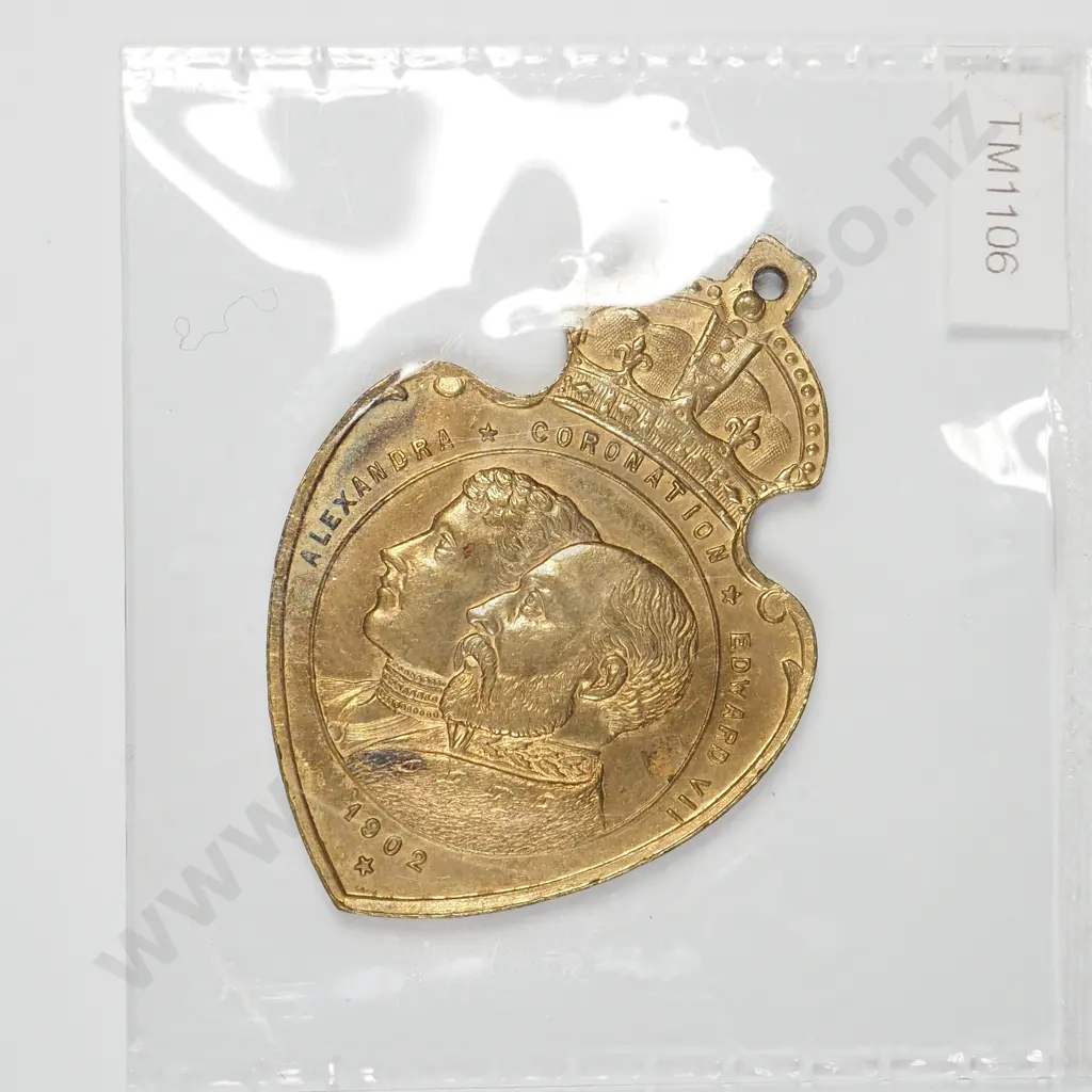 NZ 1902 Edward VII Coronation Celebrations Commemorative Medal Image 1++