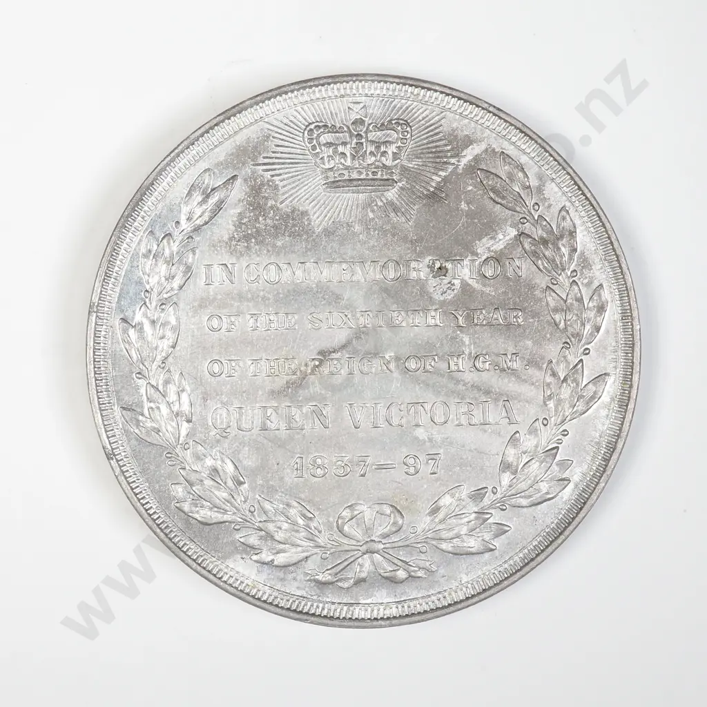 UK 1897 Queen Victoria Diamond Jubilee Token Image 1++