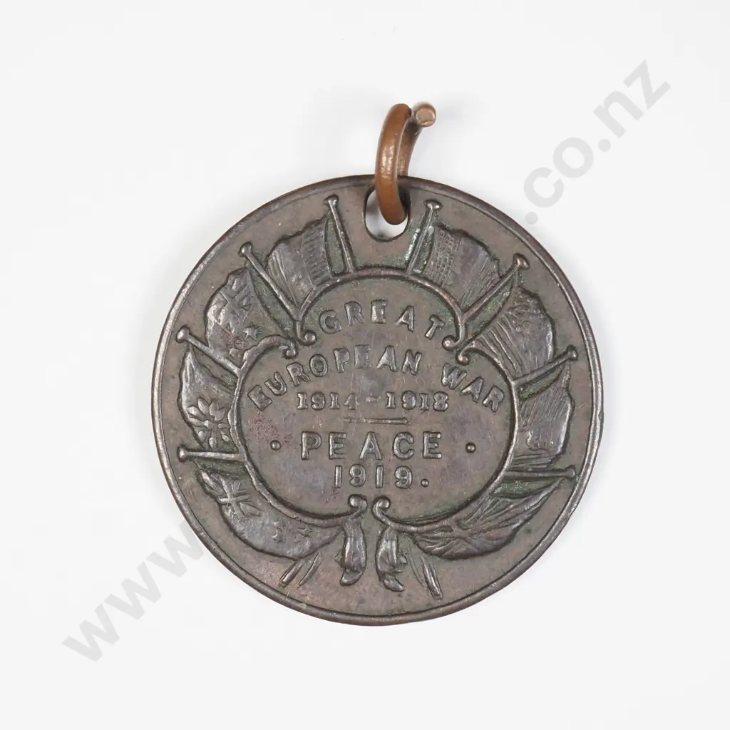 1914-18 Great War Peace Medallion Image 1++