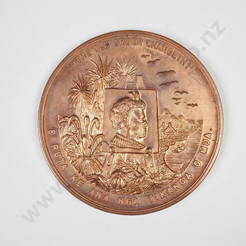 NZ 1967 Introduction of Decimal Coinage Commemorative Medallion Image 1++
