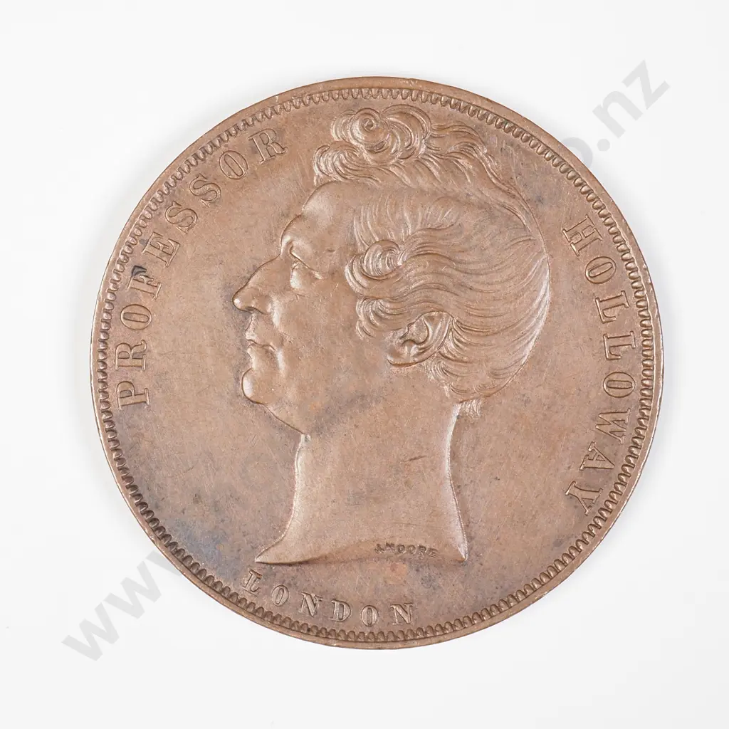 UK 1857 Professor Holloway Token Image 1++