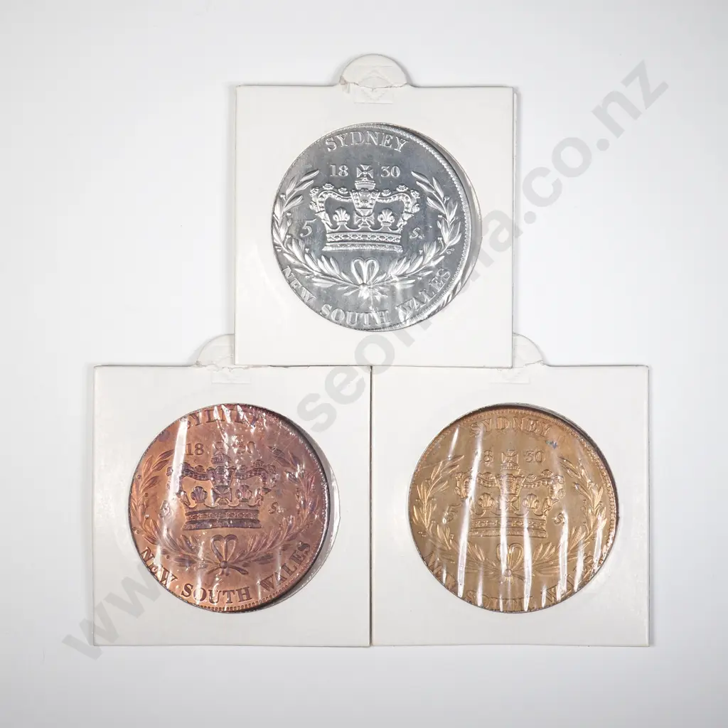 AUS 1830 Set of Three Sydney New South Wales Fantasy Crowns (Modern) Image 1++
