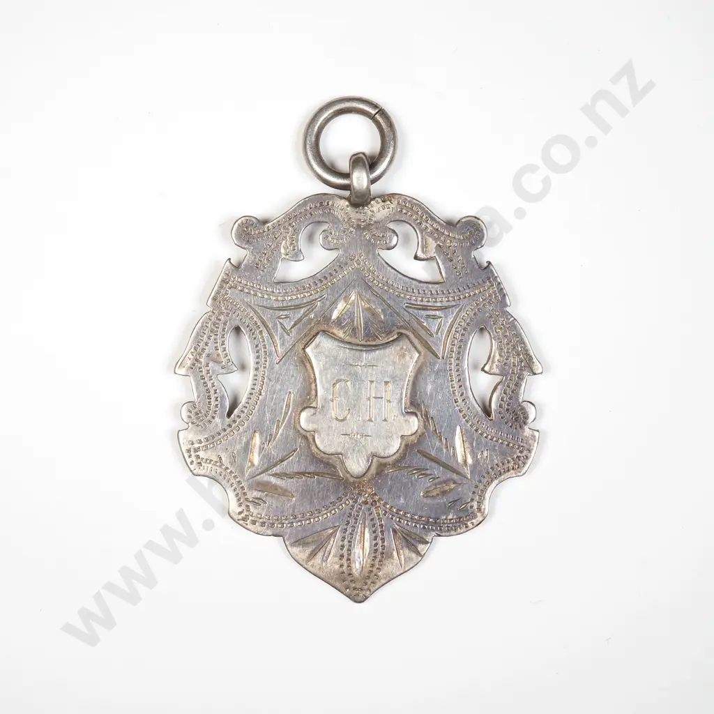 1935 Edmond Cup Trial Sterling Silver Fob Prize Image 1++