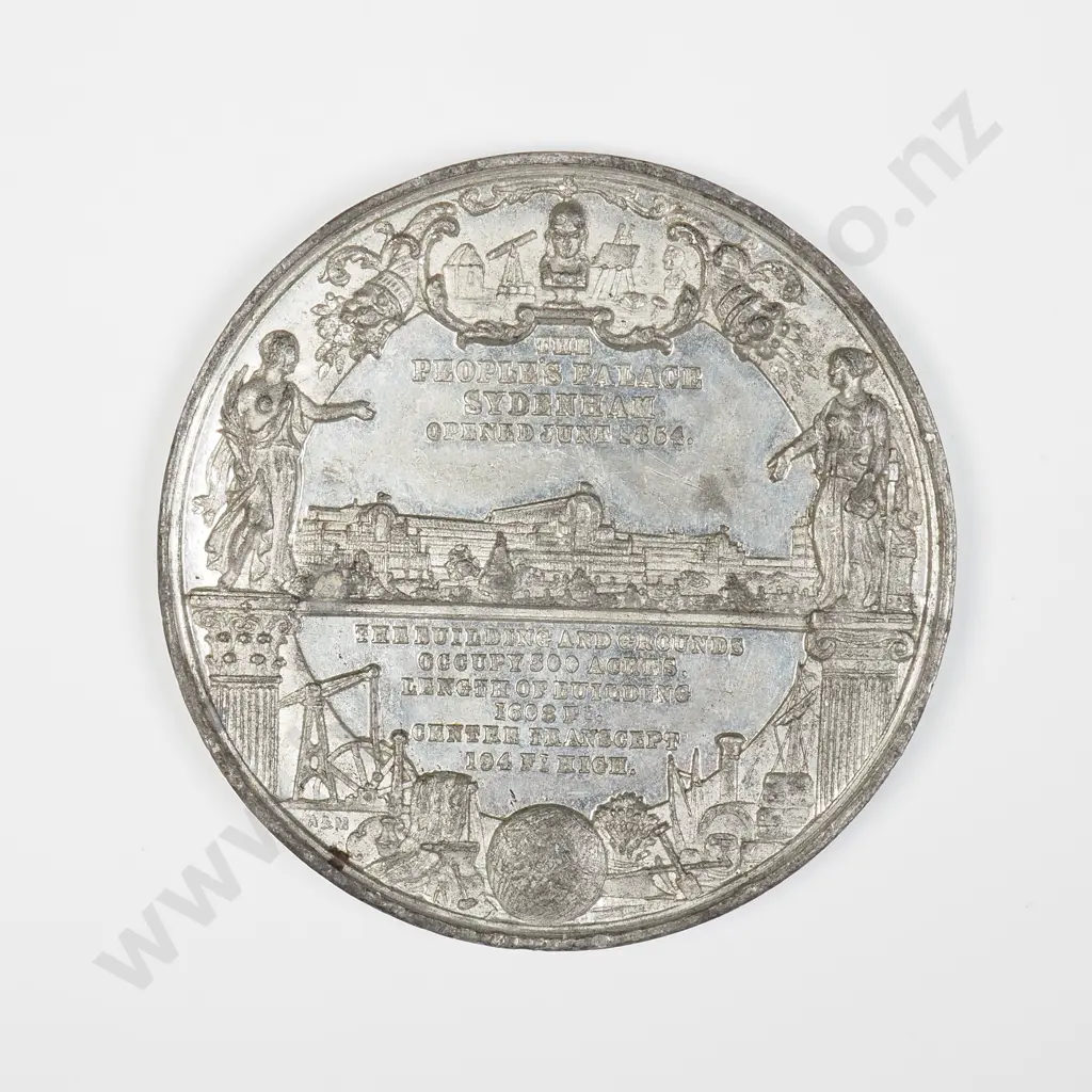 NZ 1854 The People's Palace Sydenham Token Image 1++