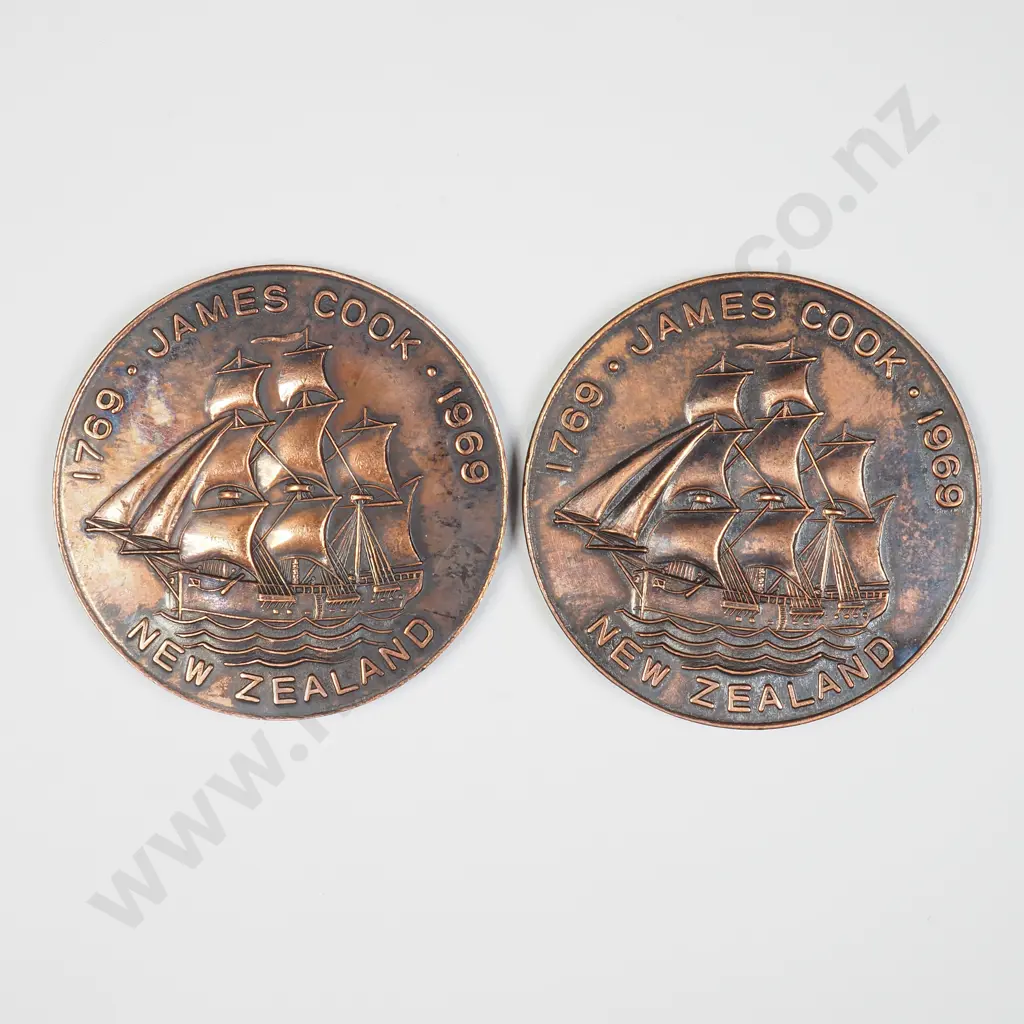 NZ 1969 Two Hawke's Bay & Gisborne Savings Bank Tokens Image 1++