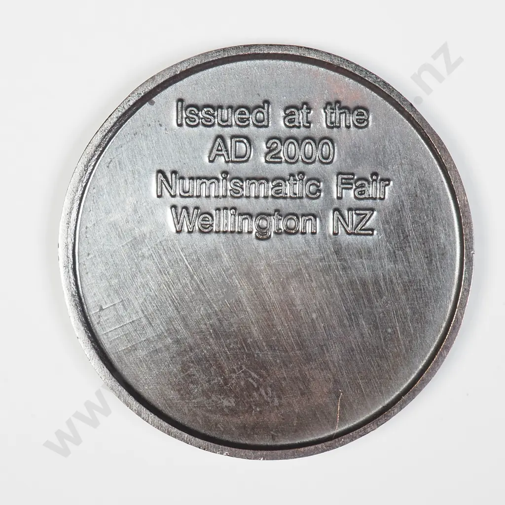 NZ 2000 RNSNZ Numismatic Fair Medal Image 1++