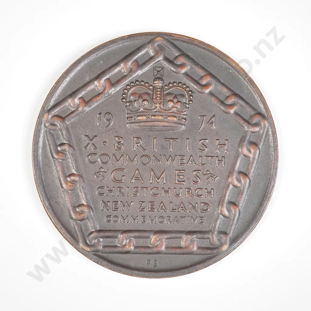 1974 Tenth Commonwealth Games in Christchurch Commemorative Token Image 1++