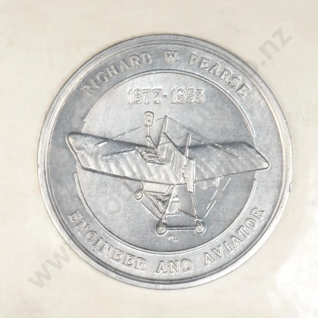 NZ MOTAT Richard Pearse Powered Flight Commemorative Token Image 1++