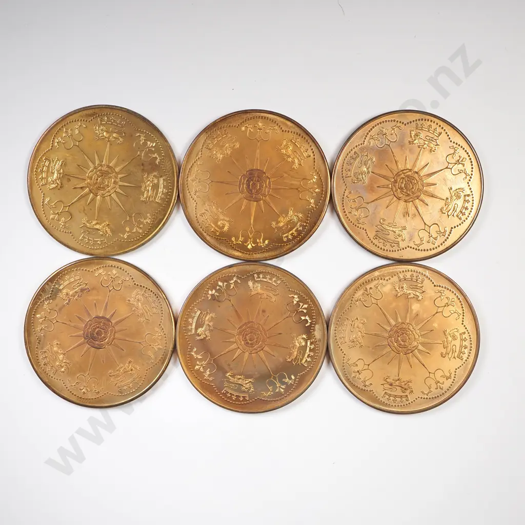UK Six English Monarch Tokens Image 1++