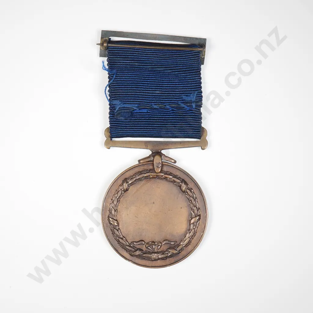 NZ Royal Humane Society of NZ Life Saving medal (uninscribed) Image 1++