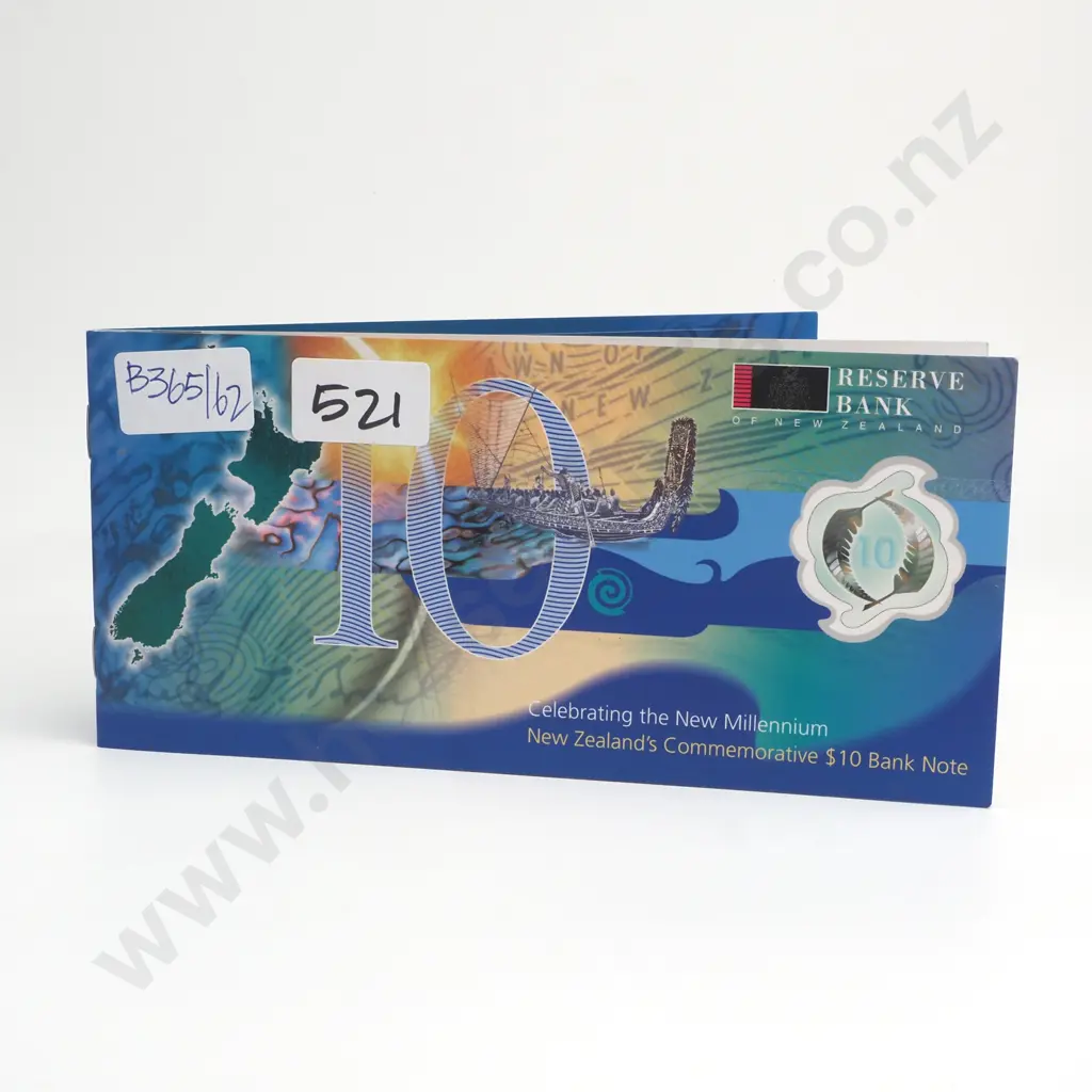 2000 New Zealand Millennium Ten Dollar Note Pack Image 1++