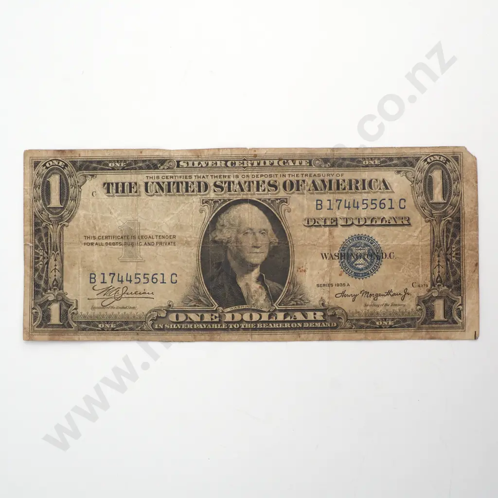 USA One Dollar Silver Certificate Image 1++