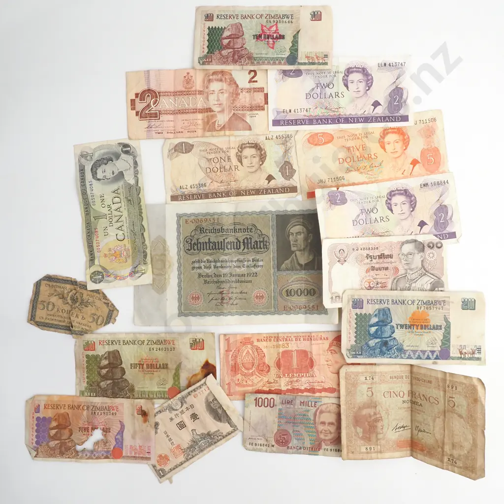 Assorted Lot of International Banknotes Image 1++