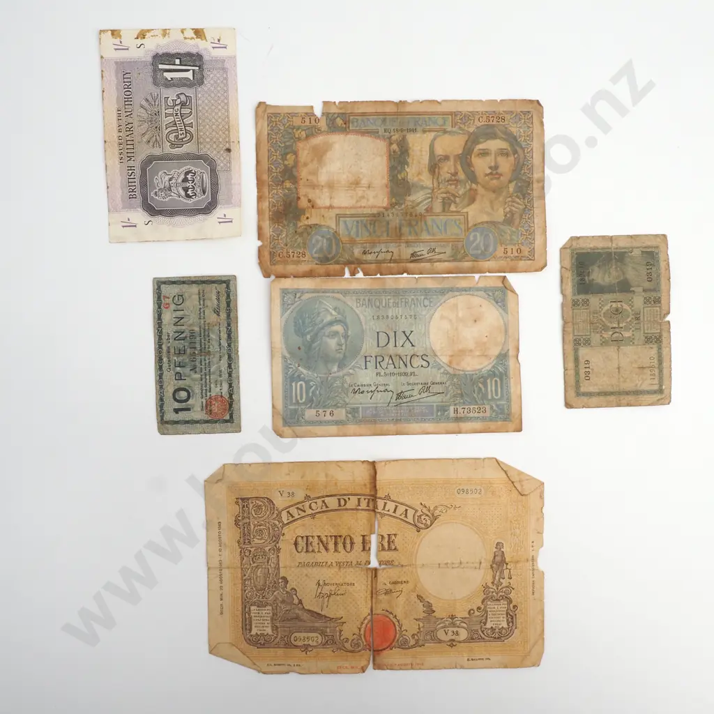 Assorted Lot of Military Banknotes Image 1++
