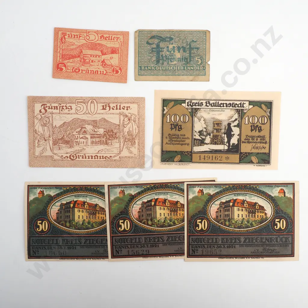 Assorted German Notgeld Banknotes  Image 1++
