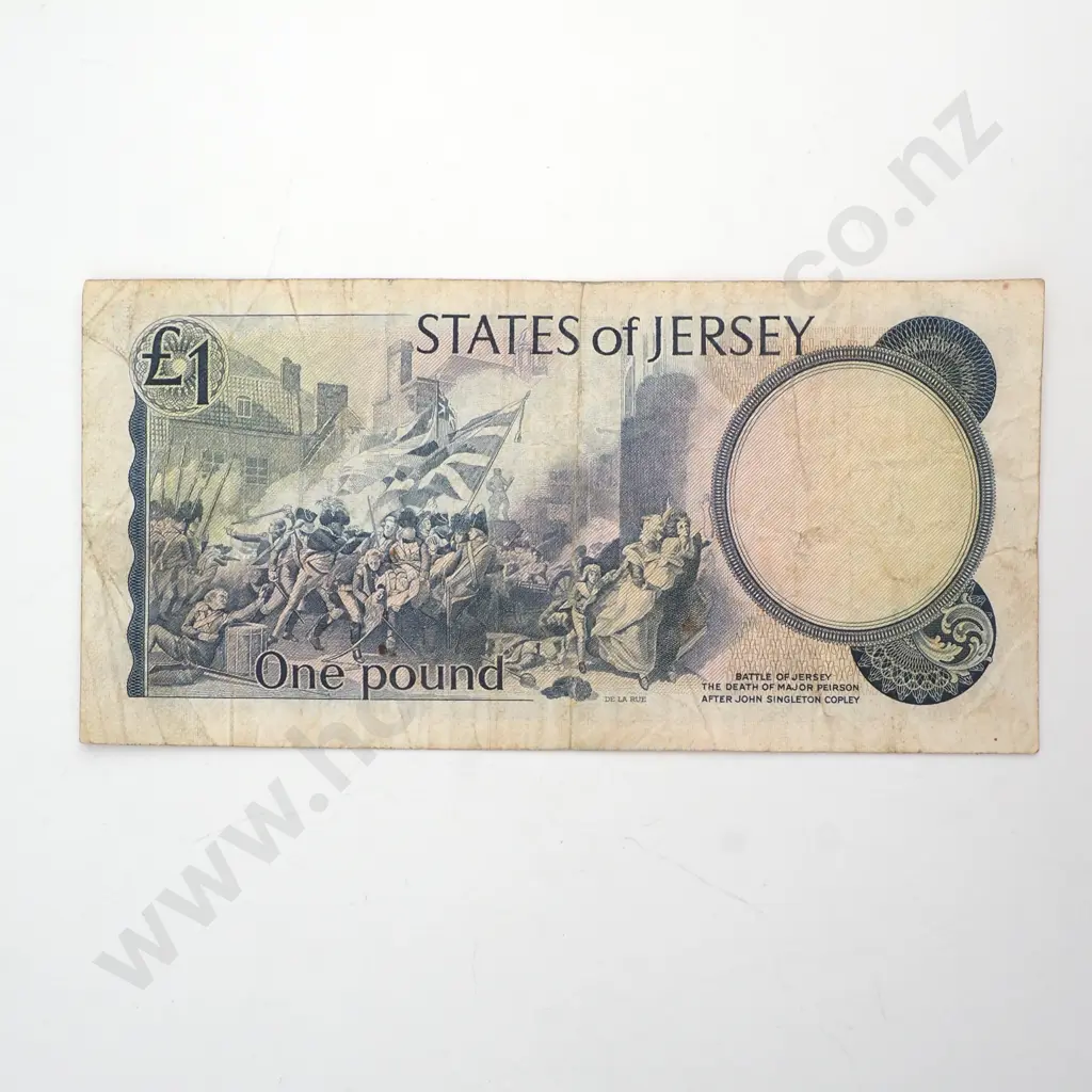 State of Jersey One Pound Banknote  Image 1++