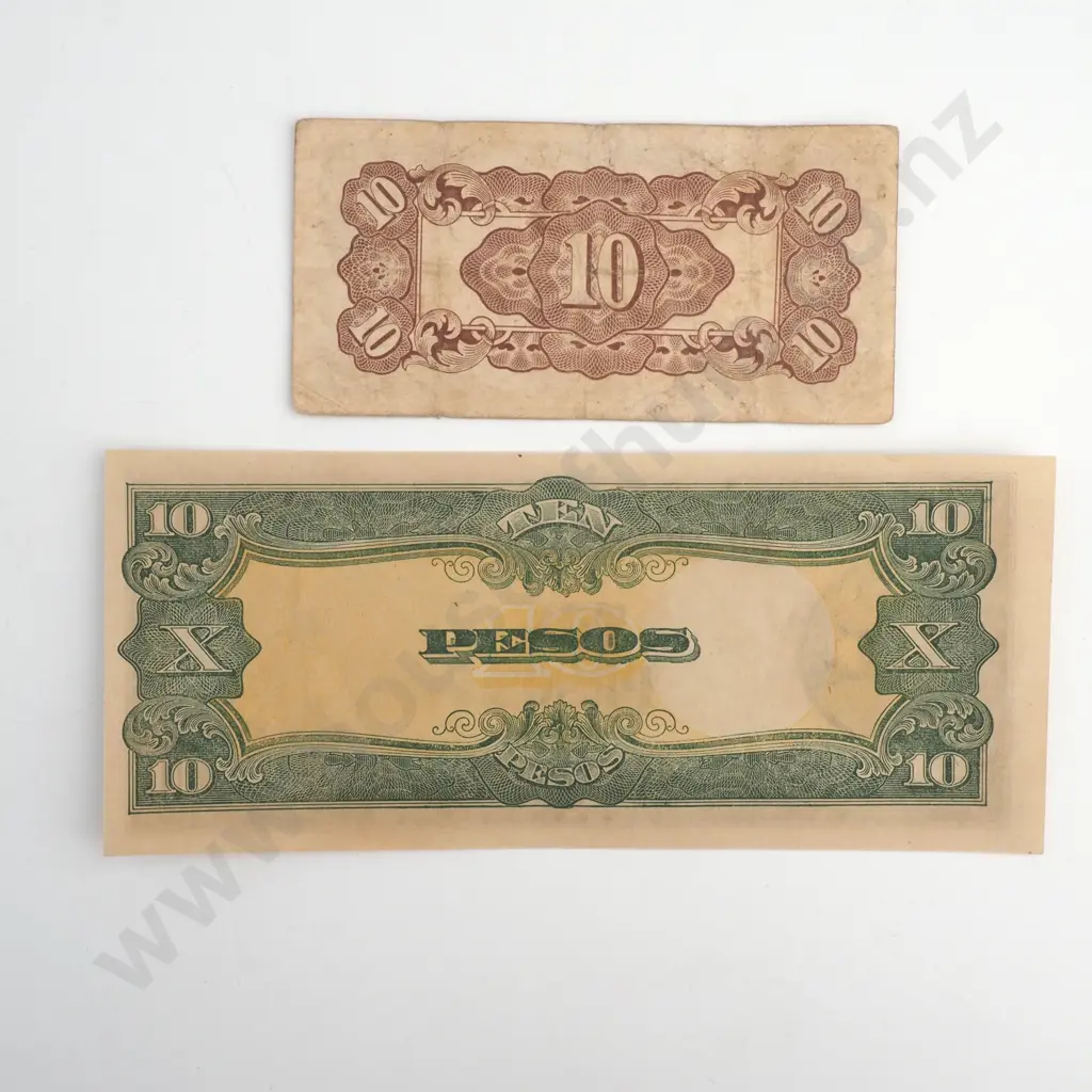 Two Japanese Occupation Banknotes  Image 1++