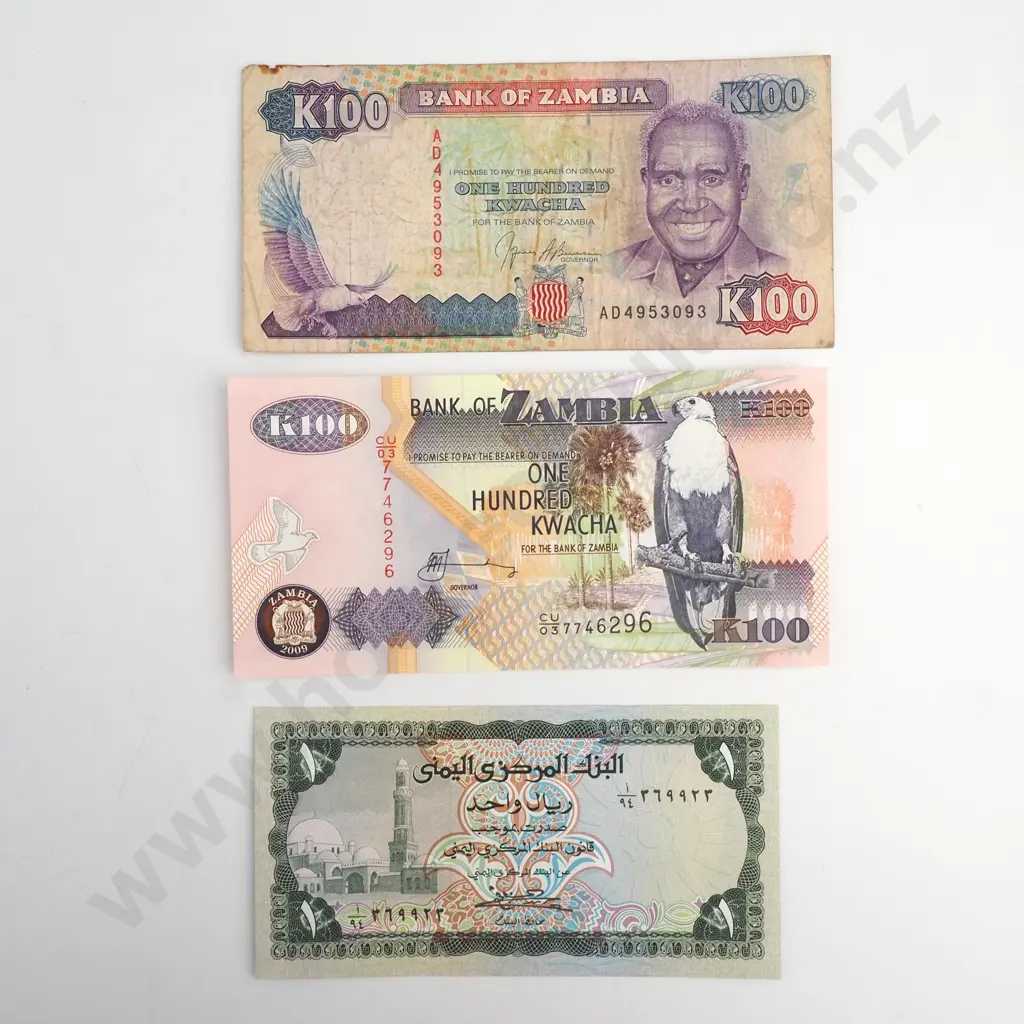 Assorted Lot of Zambia Banknotes  Image 1++