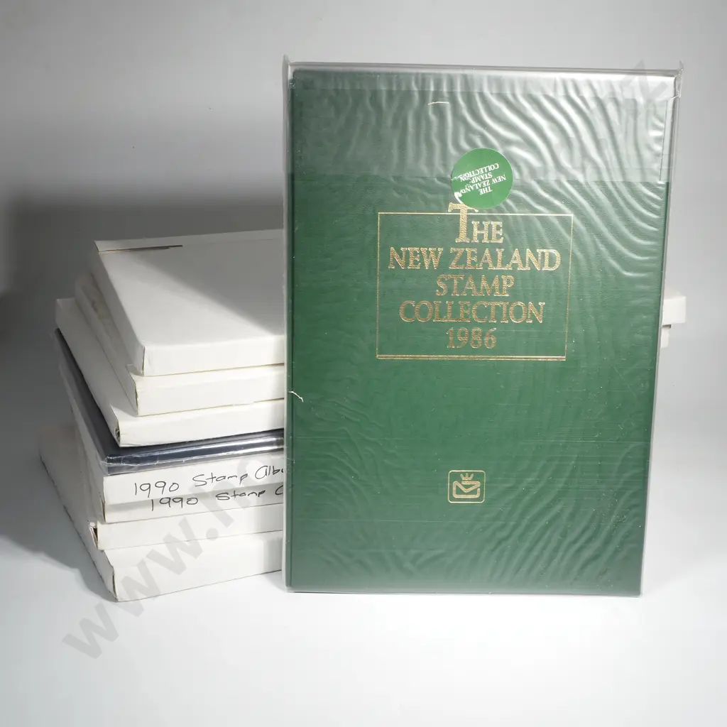 Nine New Zealand Annual Stamp Albums Image 1++