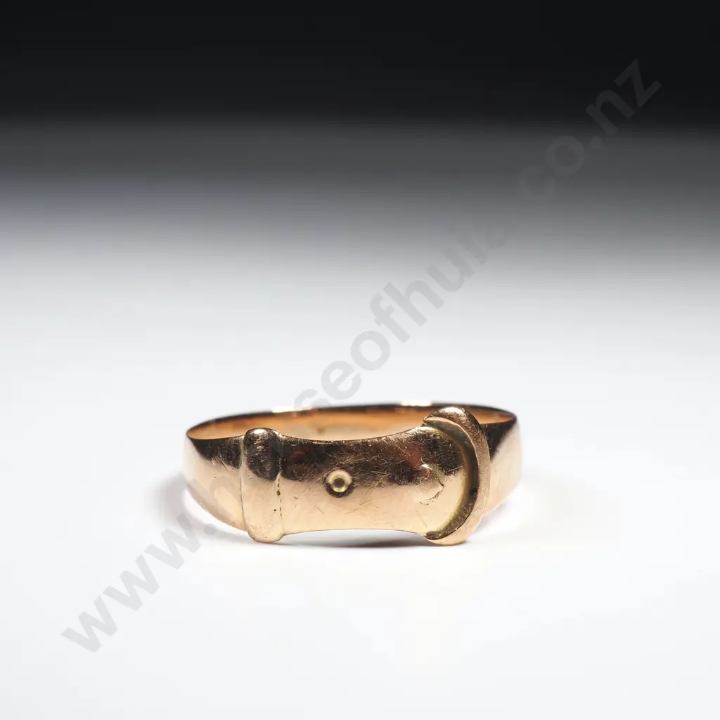 Antique 15ct Gold Buckle Ring Image 1++