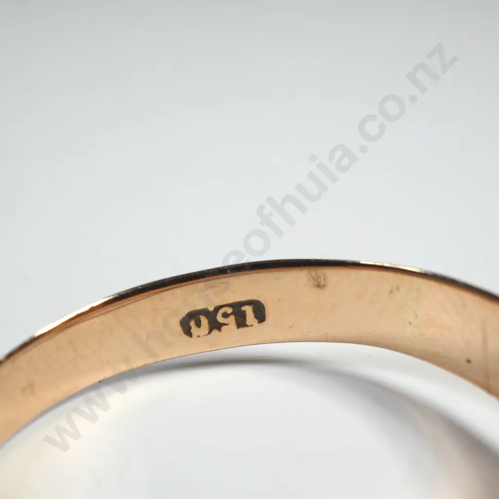 Antique 15ct Gold Buckle Ring Image 1++