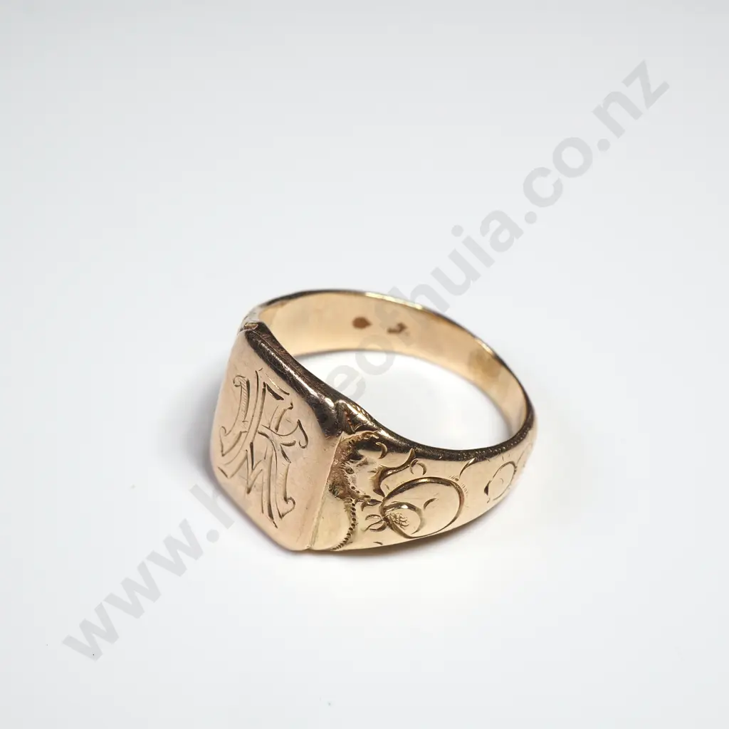 Antique 15ct Gold Signet Ring Image 1++