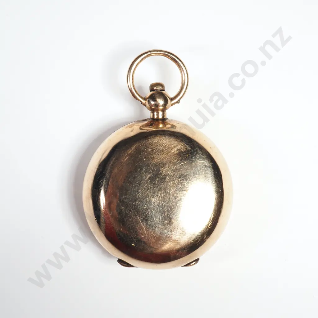 Antique 9ct Gold Sovereign Holder w English Hallmarks Image 1++
