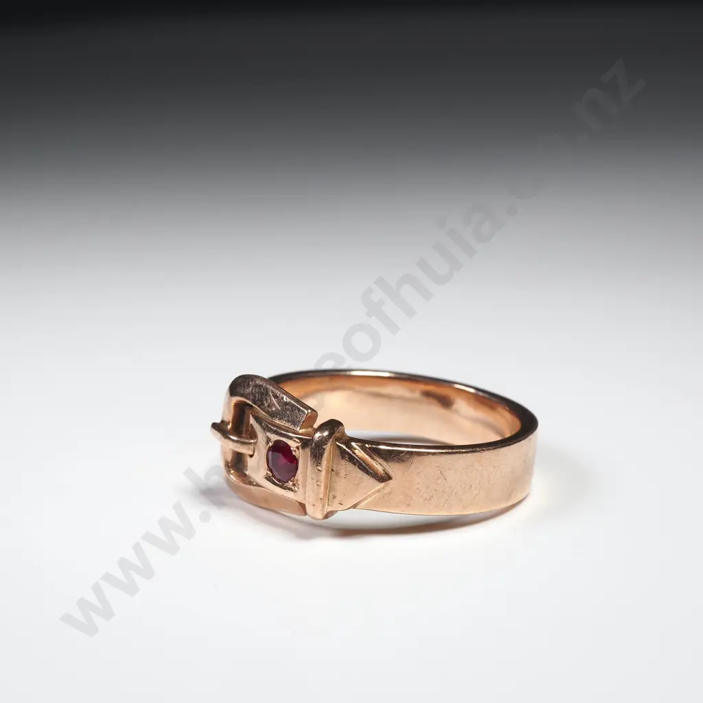 9ct Rose Gold Buckle Ring Image 1++