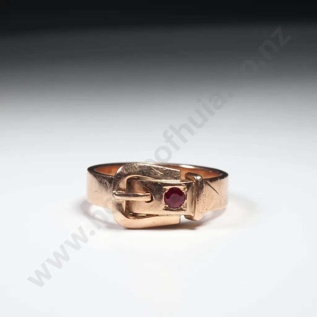 9ct Rose Gold Buckle Ring Image 1++