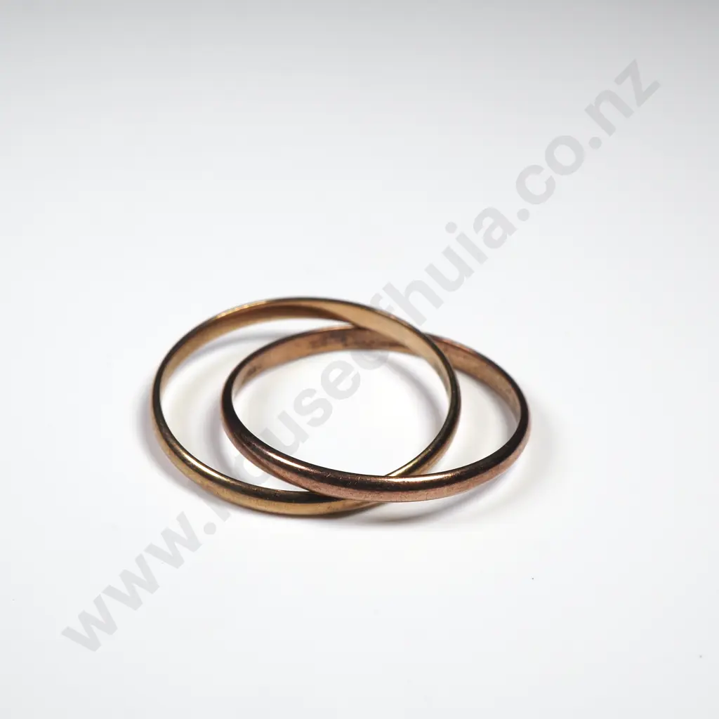 Vintage 9ct Gold Double Ring Image 1++