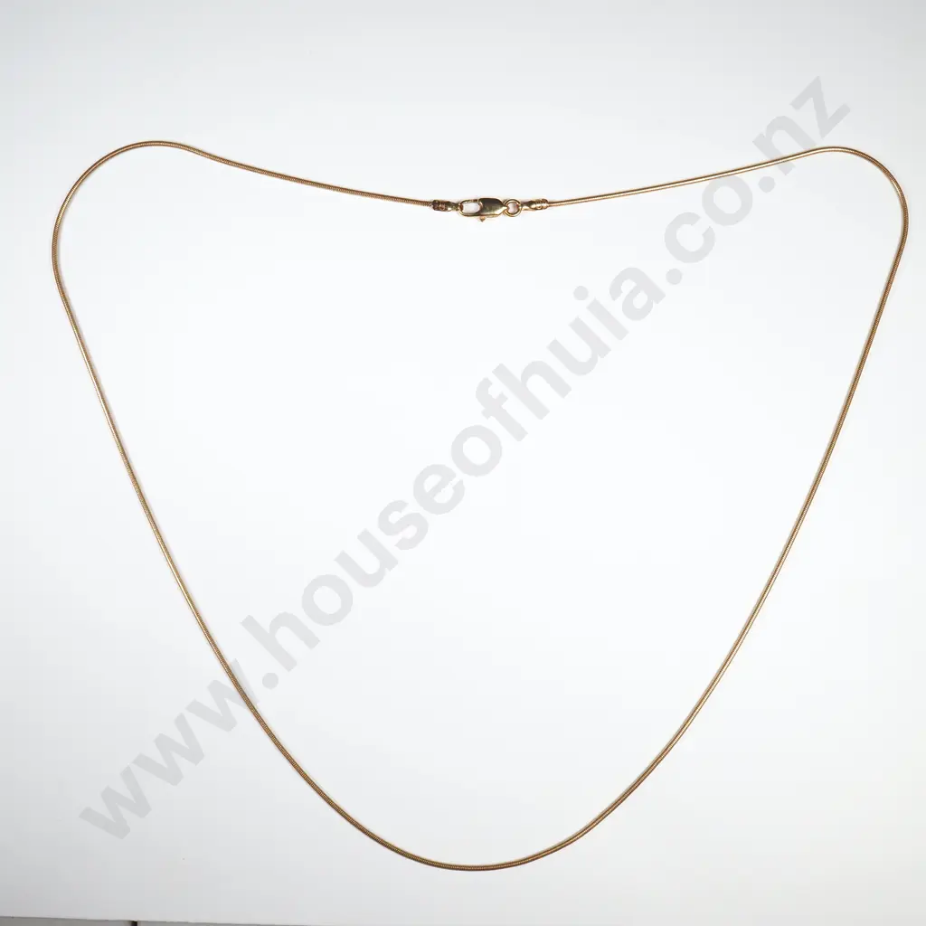 9ct Gold Snake Link Necklace Image 1++