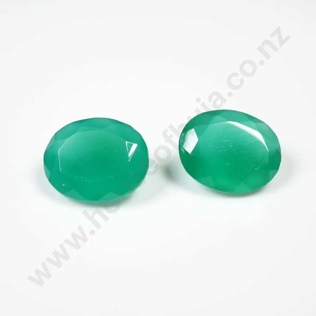 6.5 CT Loose Green Onyx Pair Image 1++