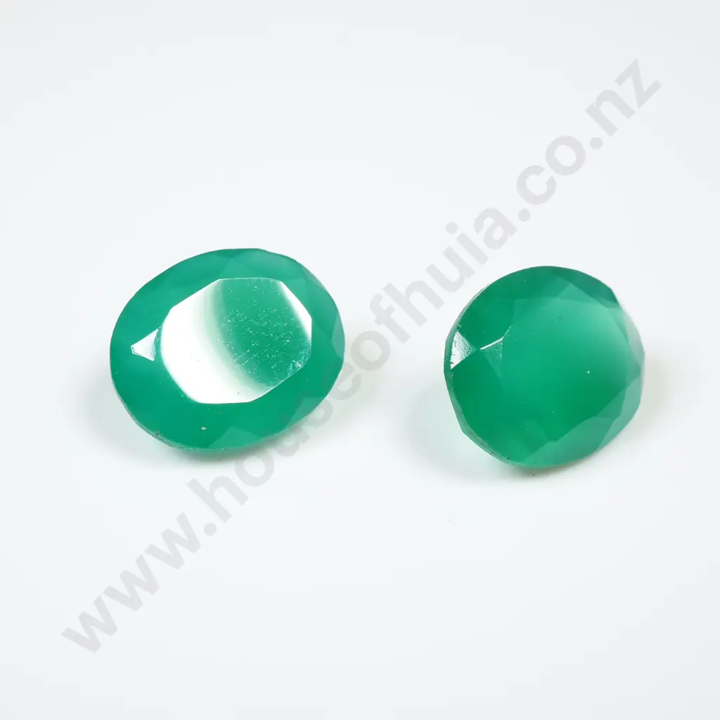 6.5 CT Loose Green Onyx Pair Image 1++