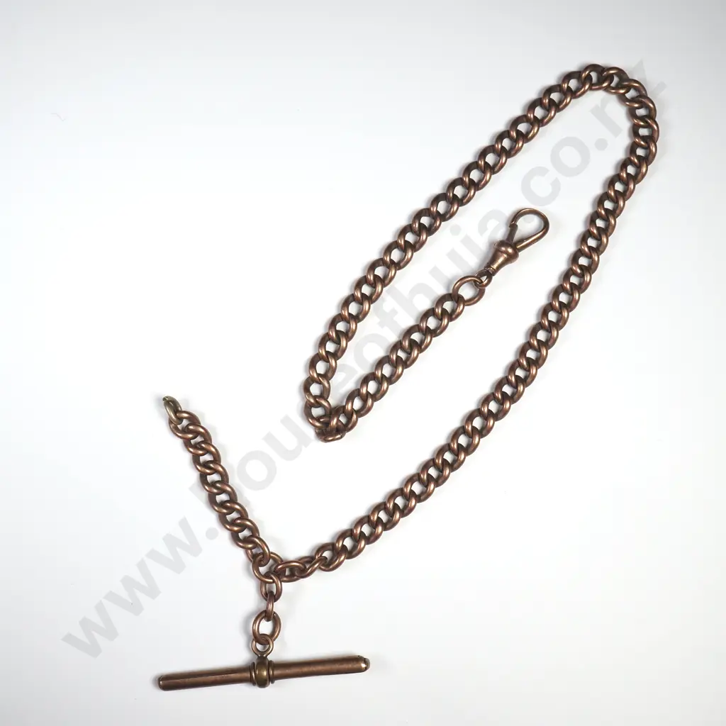 9ct Rose Gold Fob Chain Image 1++