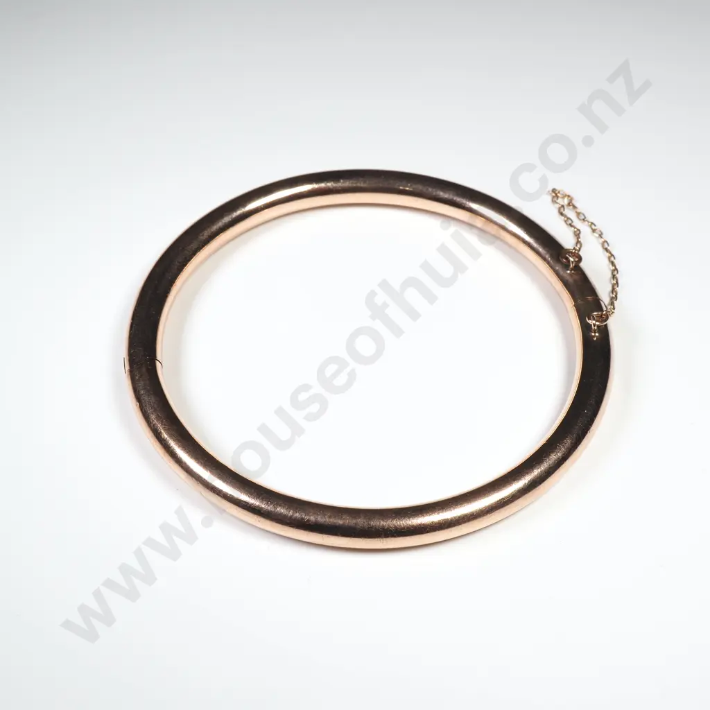 Antique 9ct Gold Hinged Bangle Image 1++