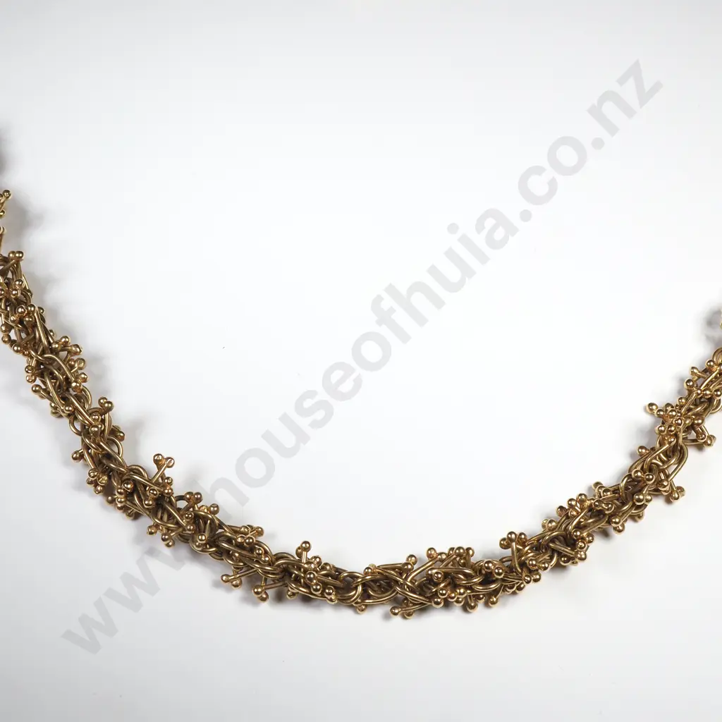 Impressive 18ct Gold Necklace w Valuation for $73,060.00 Image 1++