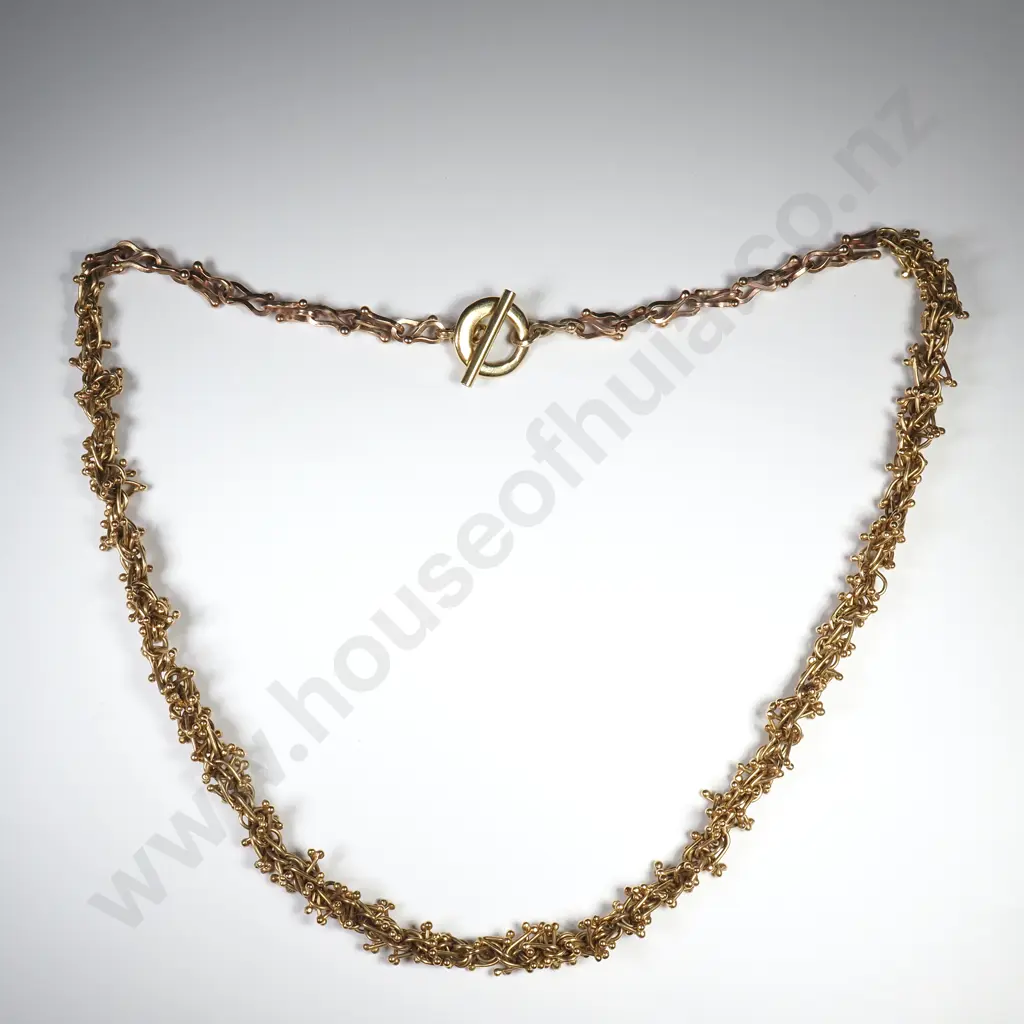 Impressive 18ct Gold Necklace w Valuation for $73,060.00 Image 1++