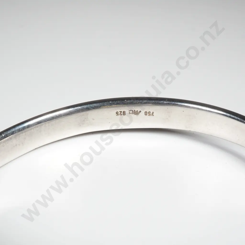 Impressive Mason Carter Sterling Silver & 18ct Gold Bracelet Image 1++