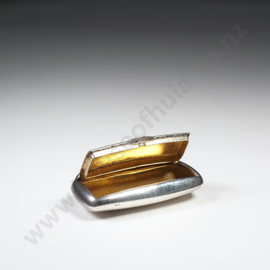 Sterling Silver Miniature Snuff Box Image 1++