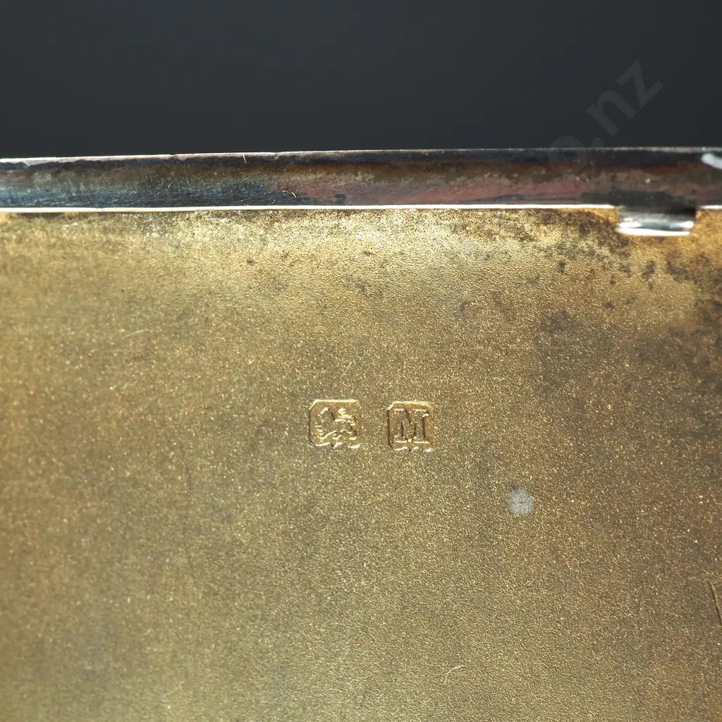 Sterling Silver Cigarette Case Image 1++