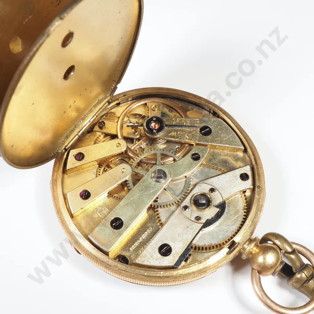 Antique 18ct Gold Open Faced Pocket Watch Image 1++
