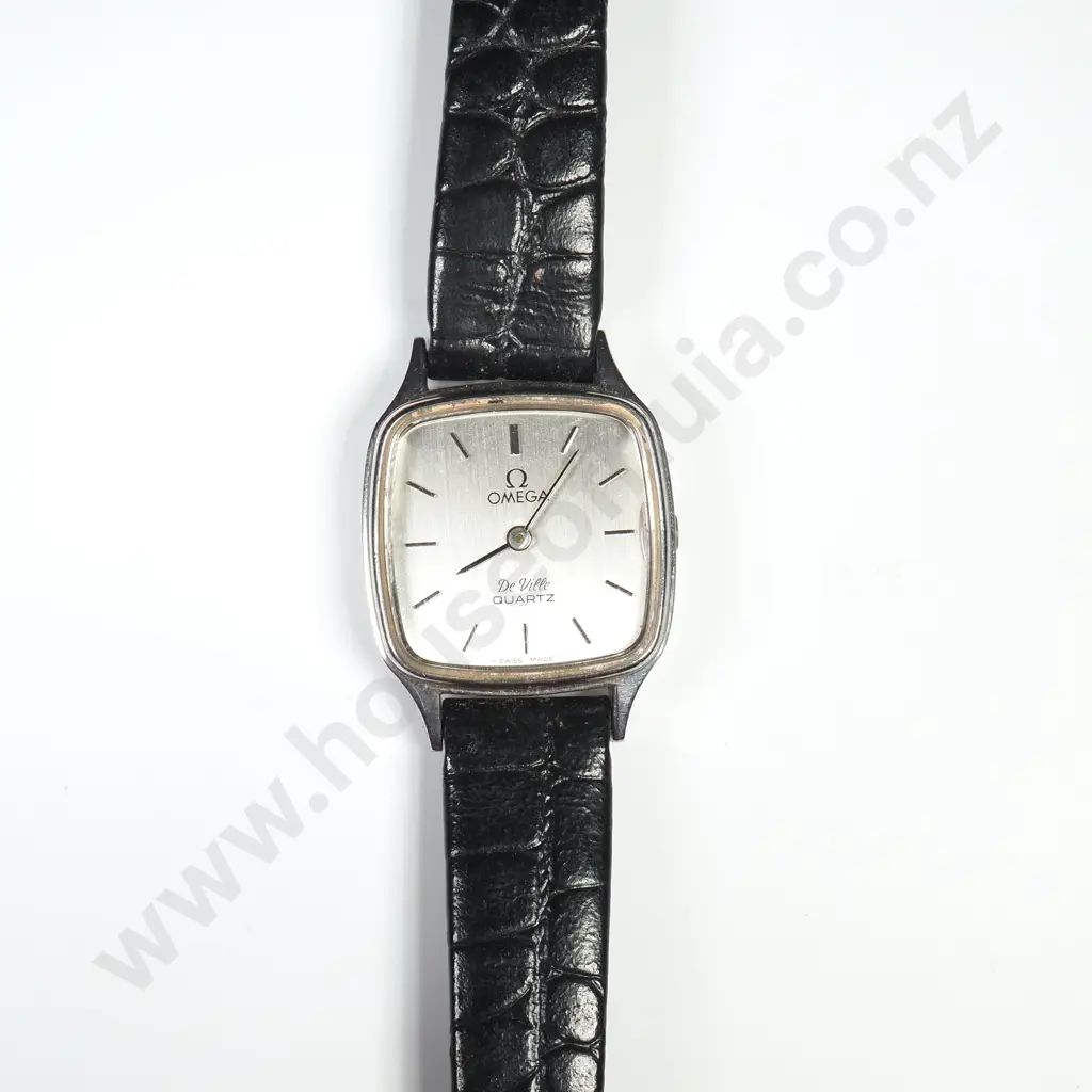 Omega De Ville Quartz  Wristwatch w Square Stainless Steel Image 1++