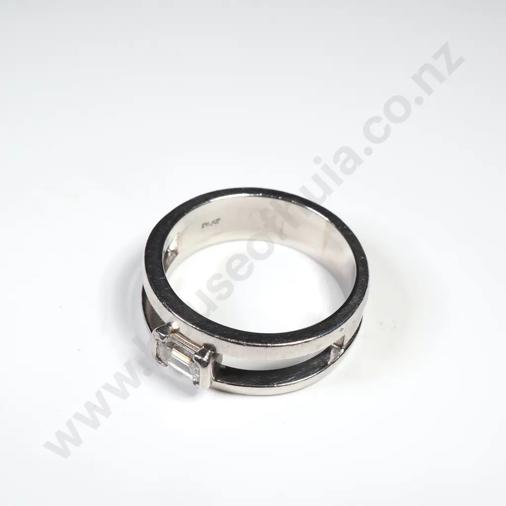 Platinum & Diamond Ring w Valuation for $7,750.00 Image 1++