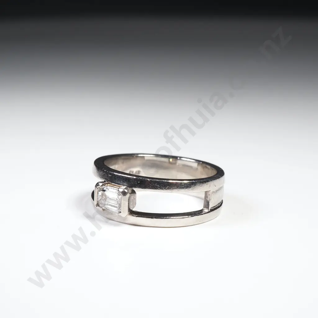 Platinum & Diamond Ring w Valuation for $7,750.00 Image 1++