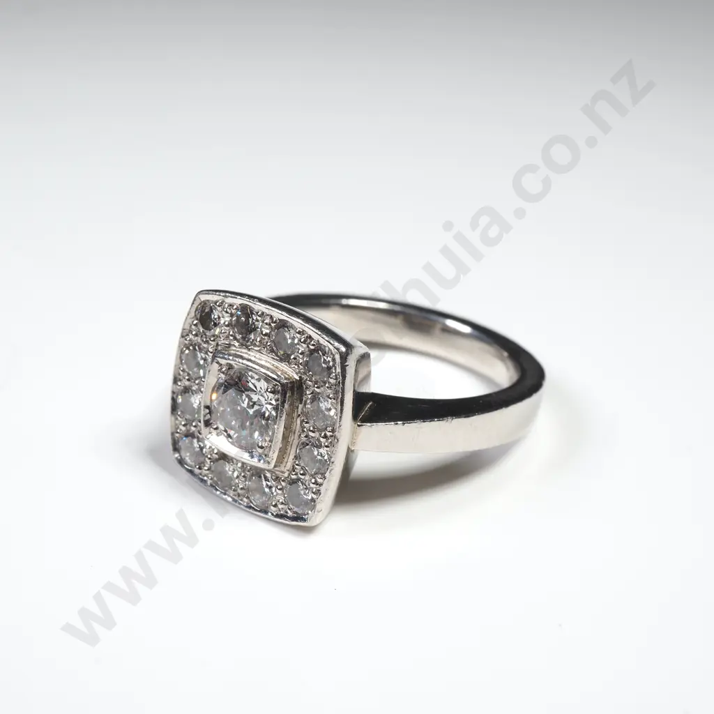 Platinum & Diamond Ring w Valuation for $11,800.00 Image 1++