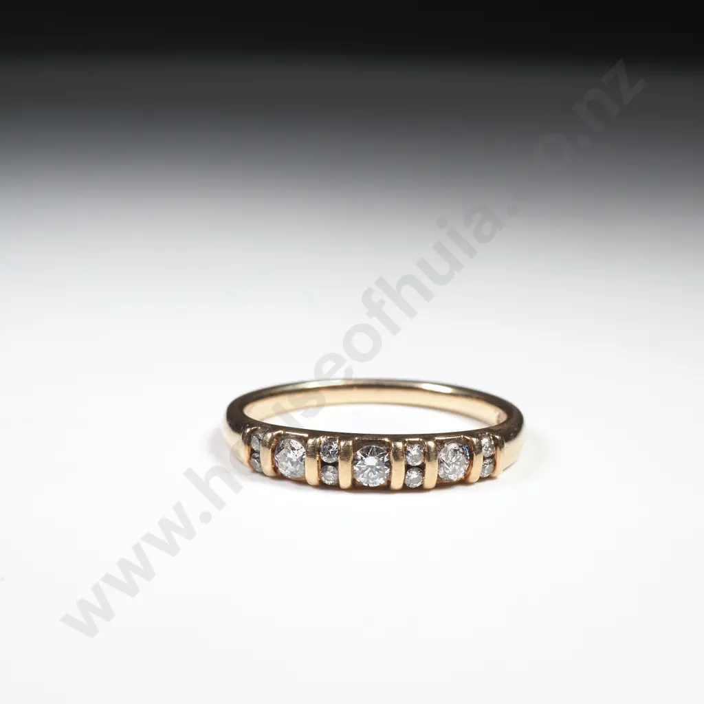 9ct Gold Diamond Ring w Valuation for $1,200.00 Image 1++
