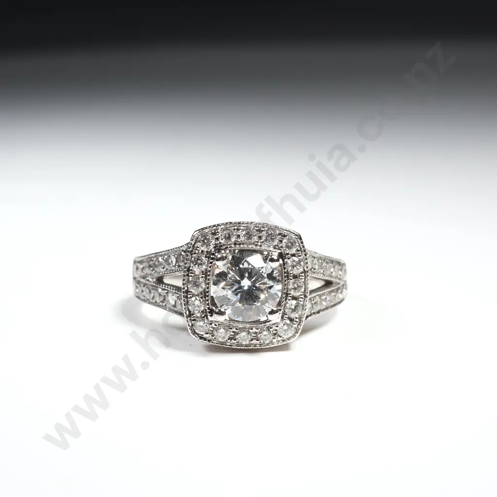 Impressive 14ct Gold & Diamond Ring w Valuation for $11,200.00 Image 1++