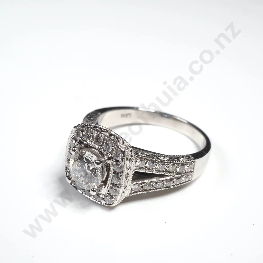 Impressive 14ct Gold & Diamond Ring w Valuation for $11,200.00 Image 1++
